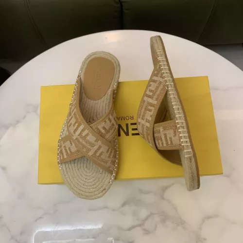 Replica Fendi Slippers For Men #1318478 $60.00 USD for Wholesale