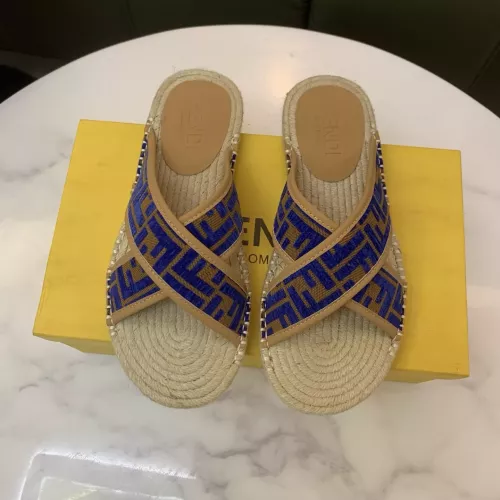 Replica Fendi Slippers For Men #1318481 $60.00 USD for Wholesale