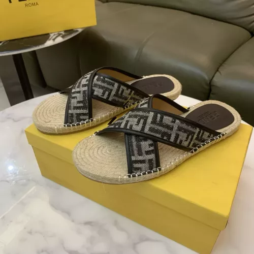 Fendi Slippers For Men #1318482 $60.00 USD, Wholesale Replica Fendi Slippers