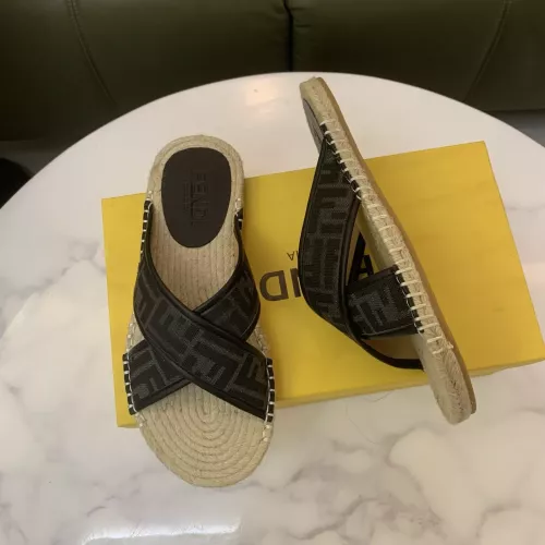 Replica Fendi Slippers For Men #1318483 $60.00 USD for Wholesale