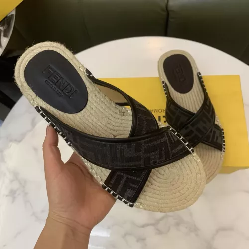 Replica Fendi Slippers For Men #1318483 $60.00 USD for Wholesale