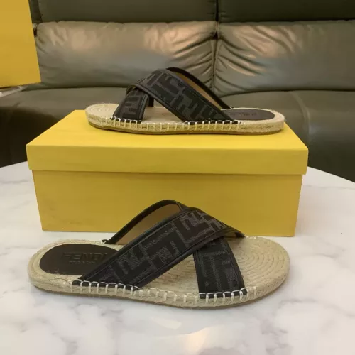 Replica Fendi Slippers For Men #1318483 $60.00 USD for Wholesale