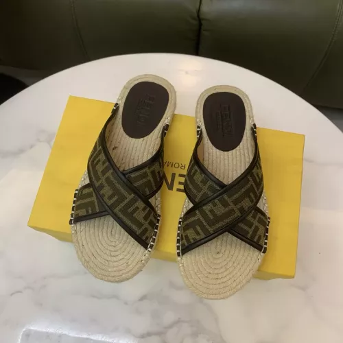 Replica Fendi Slippers For Men #1318484 $60.00 USD for Wholesale