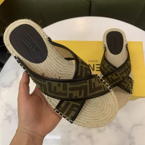 Replica Fendi Slippers For Men #1318484 $60.00 USD for Wholesale