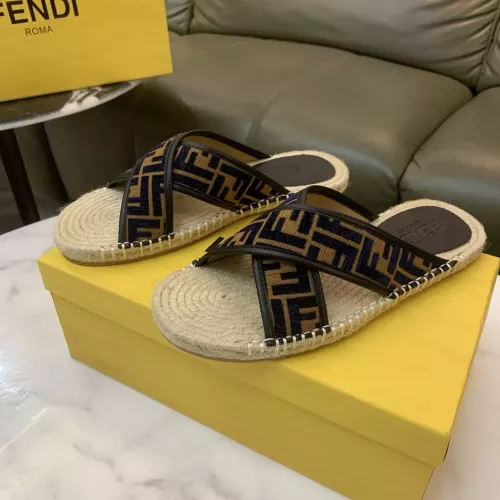 Replica Fendi Slippers For Men #1318486 $60.00 USD for Wholesale