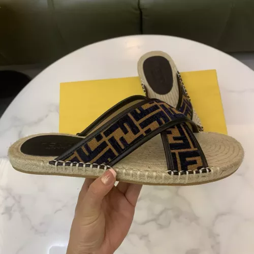 Replica Fendi Slippers For Men #1318486 $60.00 USD for Wholesale