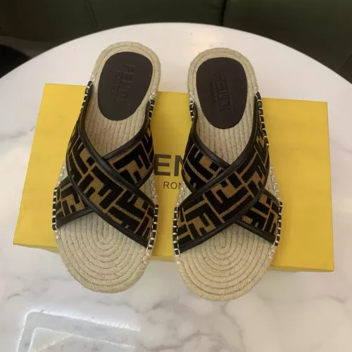 Replica Fendi Slippers For Men #1318487 $60.00 USD for Wholesale