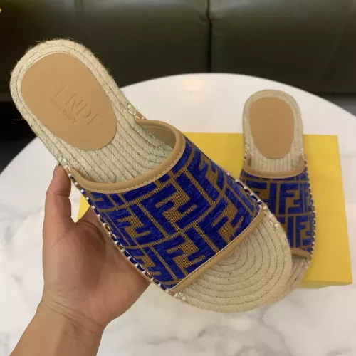 Replica Fendi Slippers For Men #1318495 $60.00 USD for Wholesale
