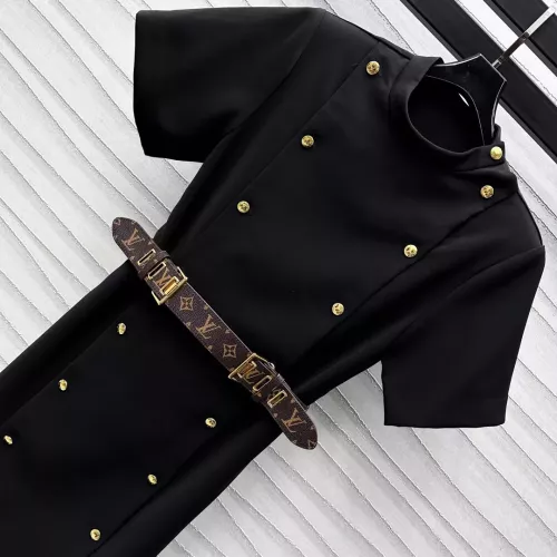 Replica Louis Vuitton LV Dresses Short Sleeved For Women #1318545 $85.00 USD for Wholesale