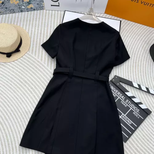 Replica MIU MIU Dresses Short Sleeved For Women #1318576 $118.00 USD for Wholesale
