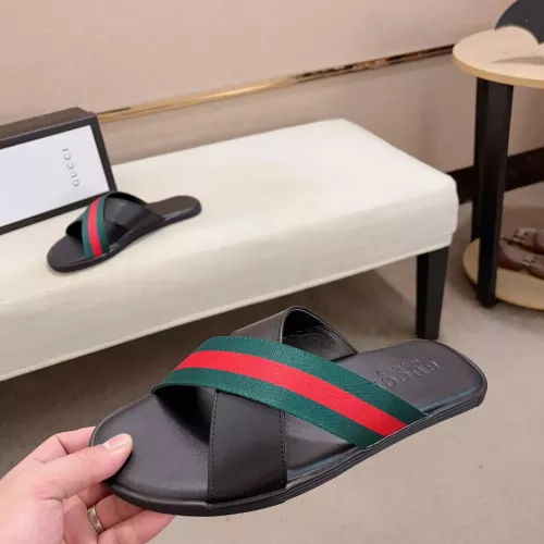 Replica Gucci Slippers For Men #1318593 $42.00 USD for Wholesale