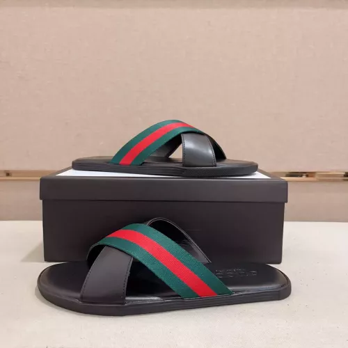 Replica Gucci Slippers For Men #1318593 $42.00 USD for Wholesale