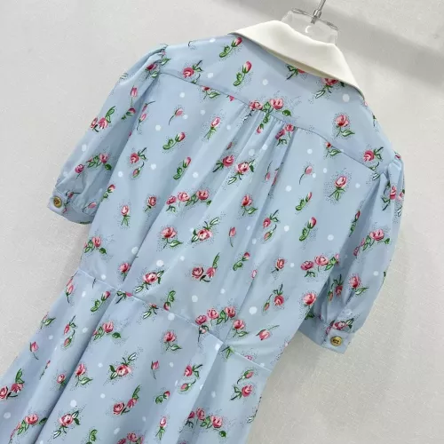 Replica MIU MIU Dresses Short Sleeved For Women #1318594 $130.00 USD for Wholesale