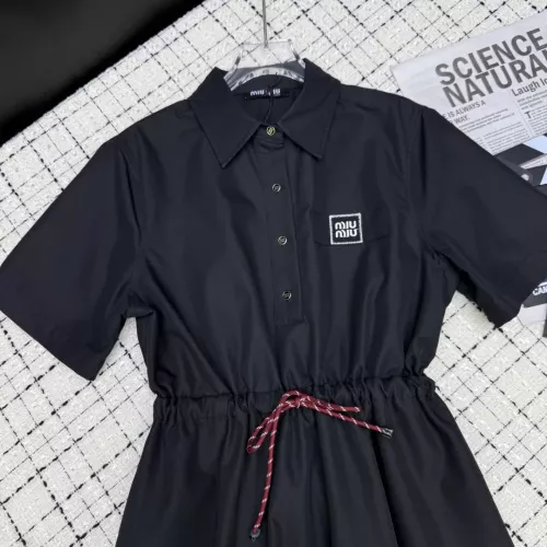 Replica MIU MIU Dresses Short Sleeved For Women #1318596 $72.00 USD for Wholesale