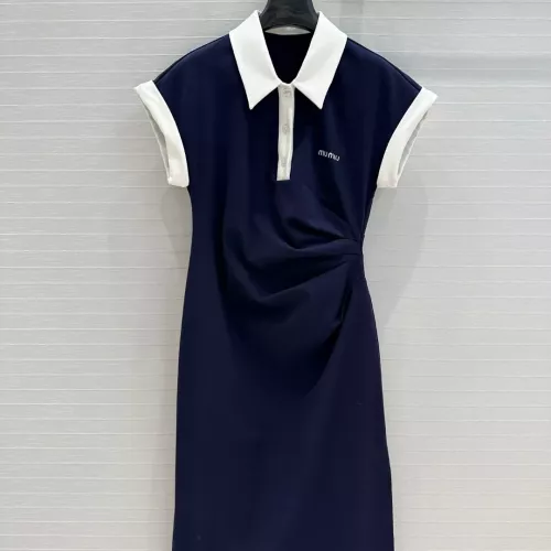 MIU MIU Dresses Short Sleeved For Women #1318608 $68.00 USD, Wholesale Replica MIU MIU Dresses
