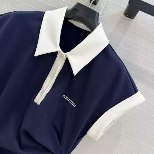 Replica MIU MIU Dresses Short Sleeved For Women #1318608 $68.00 USD for Wholesale