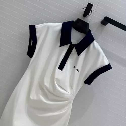 Replica MIU MIU Dresses Short Sleeved For Women #1318610 $68.00 USD for Wholesale