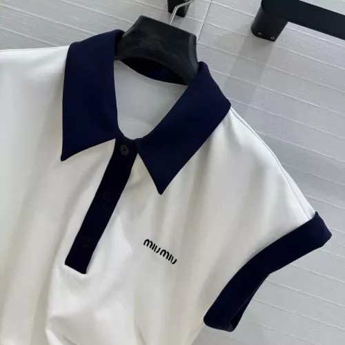 Replica MIU MIU Dresses Short Sleeved For Women #1318610 $68.00 USD for Wholesale