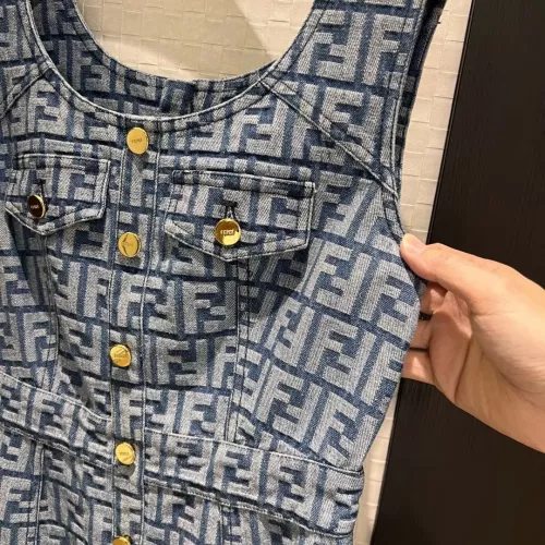 Replica Fendi Dresses Sleeveless For Women #1318637 $132.00 USD for Wholesale
