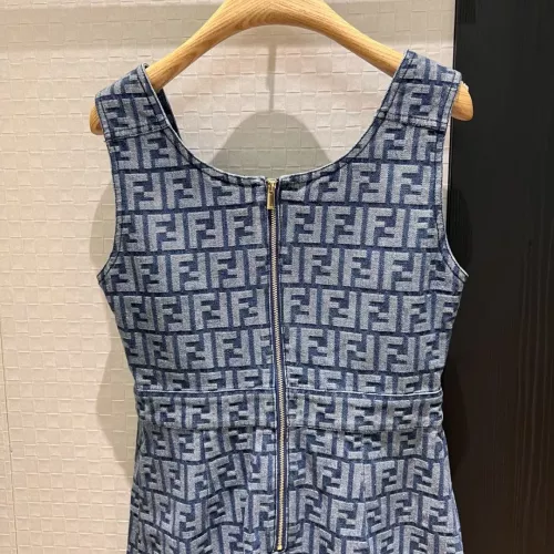 Replica Fendi Dresses Sleeveless For Women #1318637 $132.00 USD for Wholesale