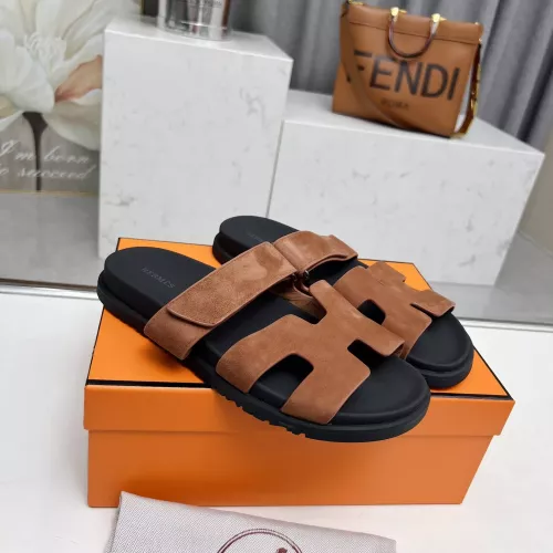 Replica Hermes Slippers For Men #1318682 $88.00 USD for Wholesale