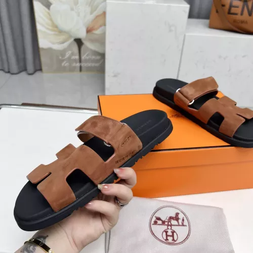 Replica Hermes Slippers For Men #1318682 $88.00 USD for Wholesale
