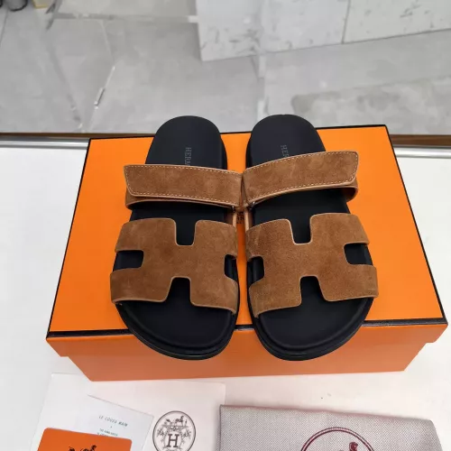 Replica Hermes Slippers For Men #1318691 $88.00 USD for Wholesale
