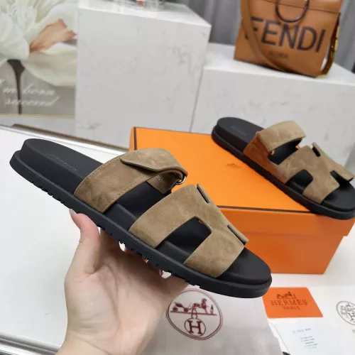 Replica Hermes Slippers For Men #1318695 $88.00 USD for Wholesale