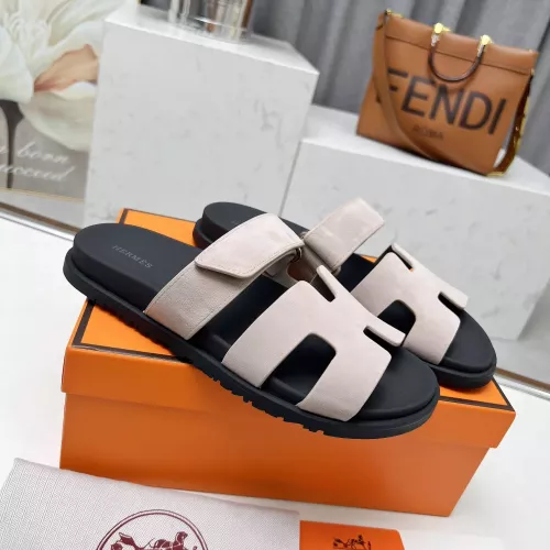 Replica Hermes Slippers For Men #1318699 $88.00 USD for Wholesale
