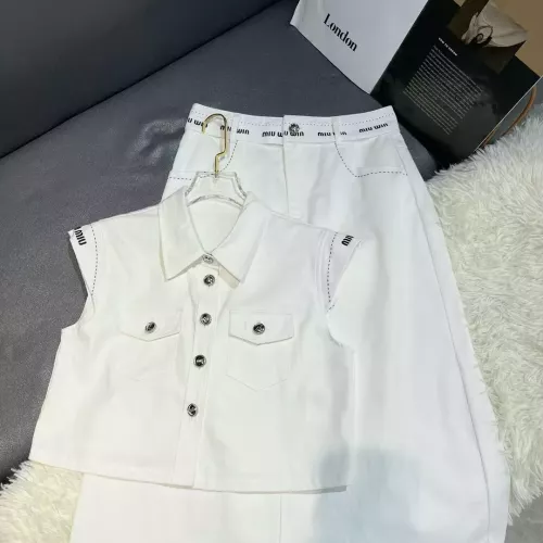 MIU MIU Tracksuits Sleeveless For Women #1318718 $88.00 USD, Wholesale Replica MIU MIU Tracksuits