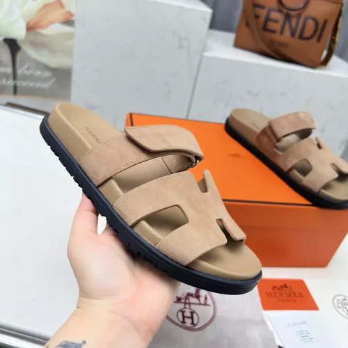 Replica Hermes Slippers For Women #1318723 $88.00 USD for Wholesale