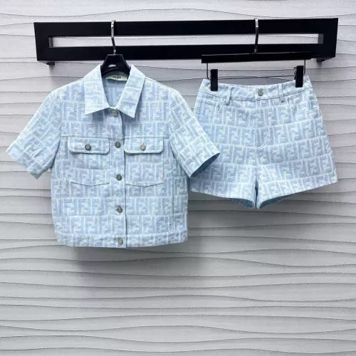 Fendi Tracksuits Short Sleeved For Women #1318733
