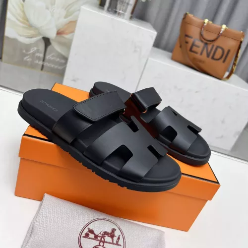 Replica Hermes Slippers For Men #1318735 $88.00 USD for Wholesale