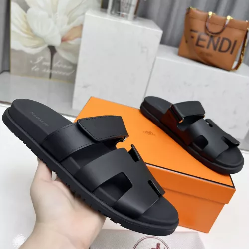 Replica Hermes Slippers For Men #1318735 $88.00 USD for Wholesale