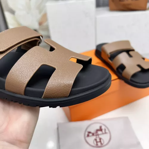 Replica Hermes Slippers For Men #1318739 $88.00 USD for Wholesale