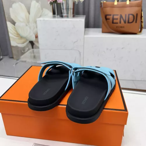 Replica Hermes Slippers For Men #1318743 $88.00 USD for Wholesale
