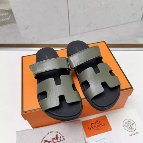 Replica Hermes Slippers For Women #1318744 $88.00 USD for Wholesale