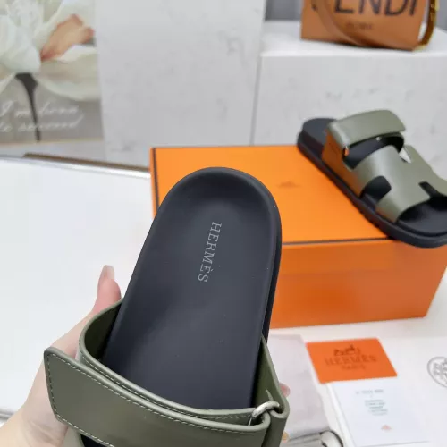 Replica Hermes Slippers For Men #1318745 $88.00 USD for Wholesale