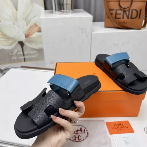 Replica Hermes Slippers For Men #1318752 $88.00 USD for Wholesale