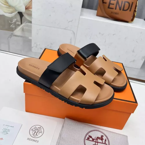 Replica Hermes Slippers For Men #1318754 $88.00 USD for Wholesale