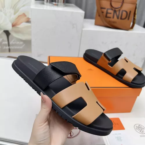 Replica Hermes Slippers For Men #1318756 $88.00 USD for Wholesale