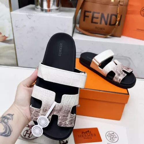 Replica Hermes Slippers For Men #1318758 $88.00 USD for Wholesale