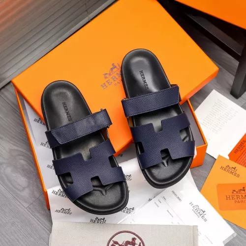 Replica Hermes Slippers For Men #1318805 $68.00 USD for Wholesale