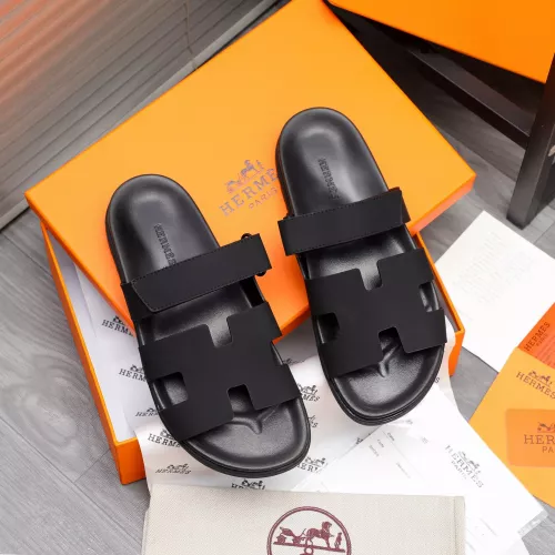 Replica Hermes Slippers For Men #1318814 $68.00 USD for Wholesale