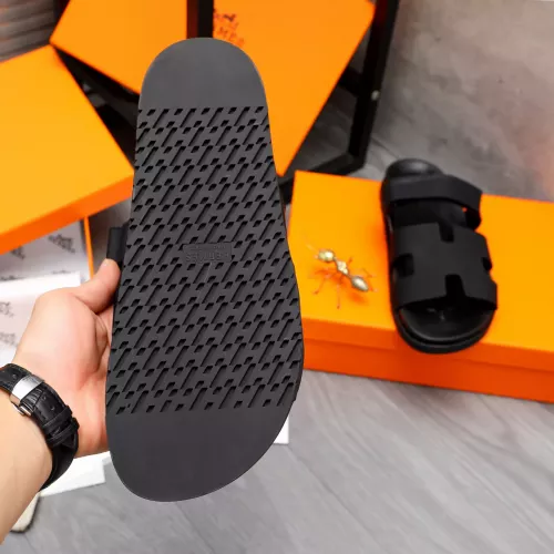 Replica Hermes Slippers For Men #1318814 $68.00 USD for Wholesale