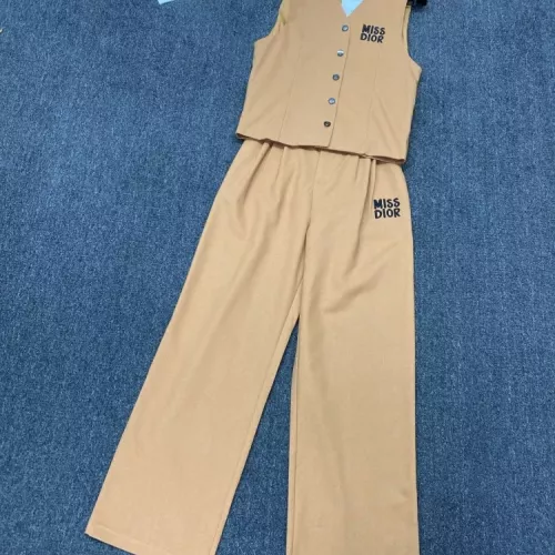 Replica Christian Dior Tracksuits Sleeveless For Women #1318862 $92.00 USD for Wholesale