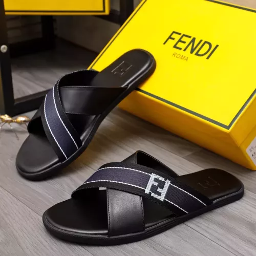 Fendi Slippers For Men #1318876 $42.00 USD, Wholesale Replica Fendi Slippers