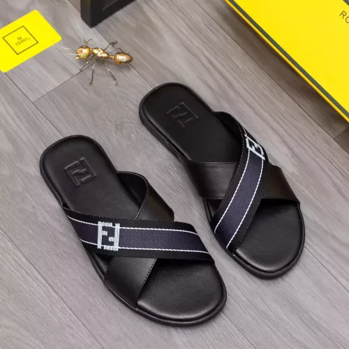 Replica Fendi Slippers For Men #1318876 $42.00 USD for Wholesale