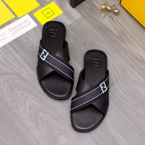Replica Fendi Slippers For Men #1318876 $42.00 USD for Wholesale