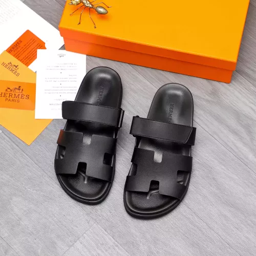 Replica Hermes Slippers For Men #1318878 $68.00 USD for Wholesale